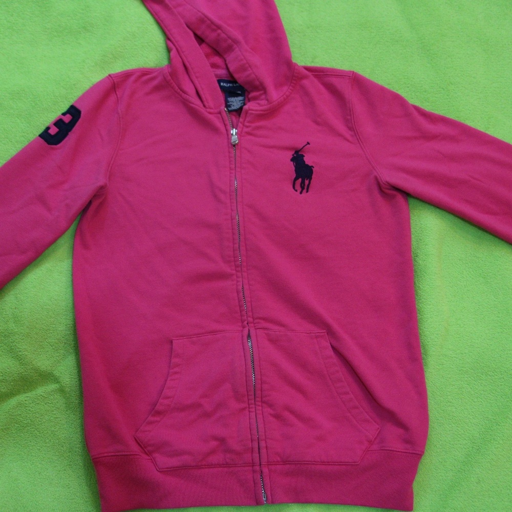 Pink Ralph Lauren Hoodie
